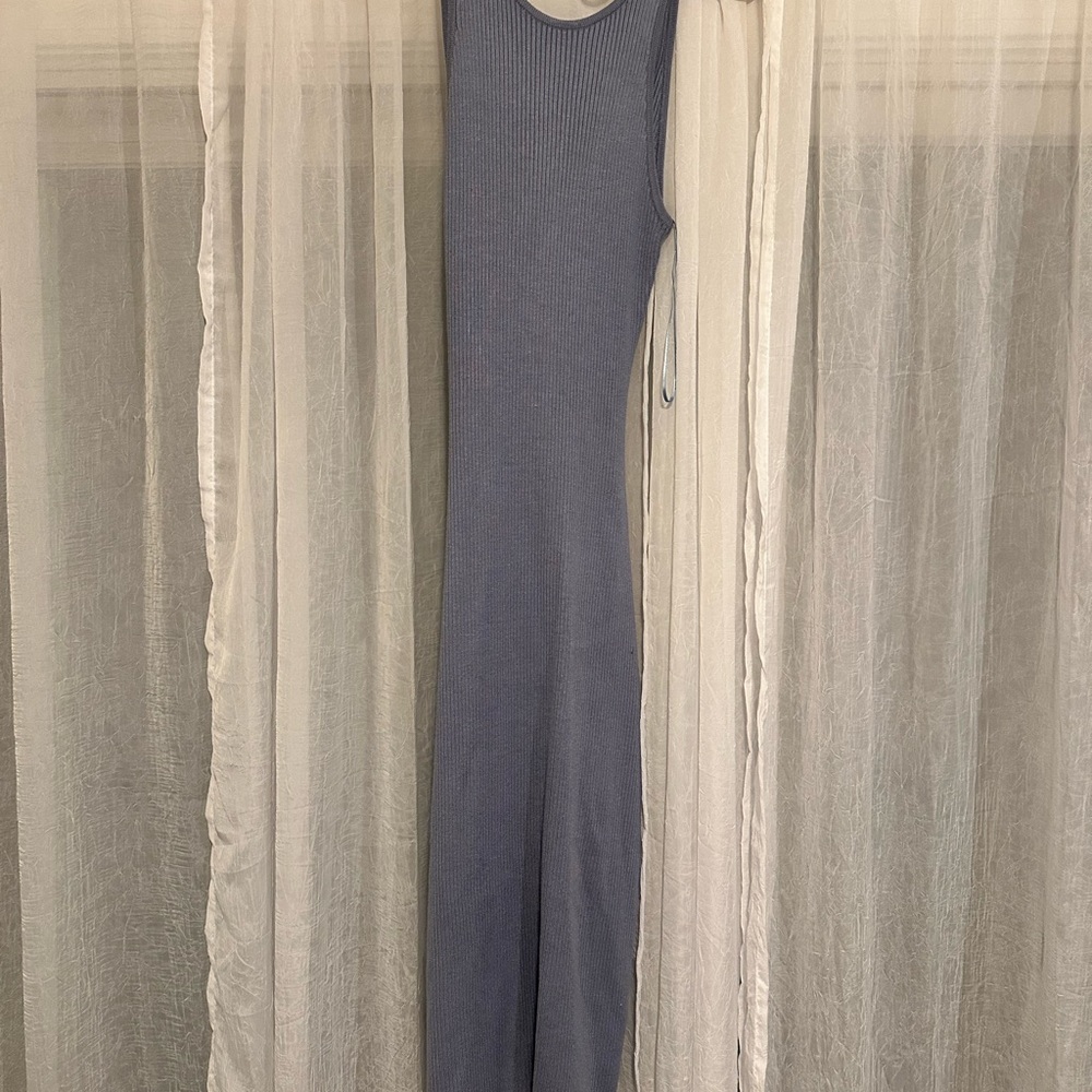 Freshman 1996 Light Blue Ribbed Dress